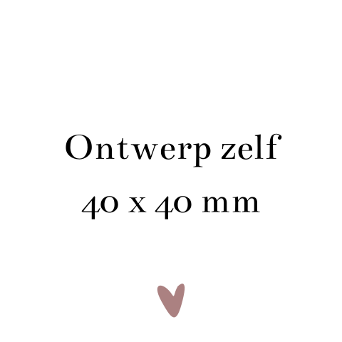 Ontwerp zelf labeltjes vierkant | 16 stuks