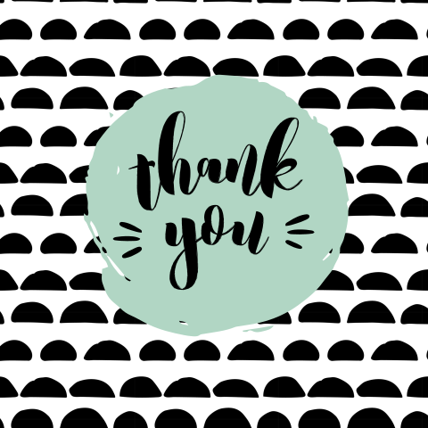 Thank You bedankkaartje