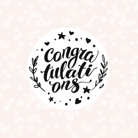Vrolijke wenskaart - Congratulations