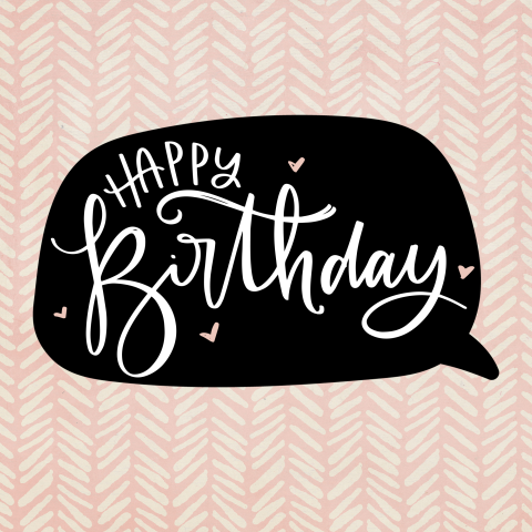 Vrolijke verjaardagskaart Happy Birthday