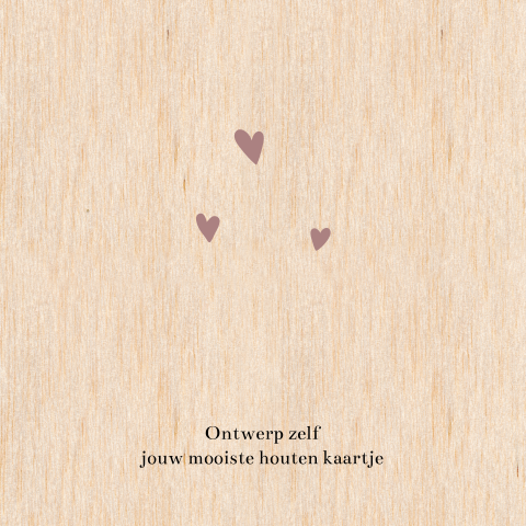 Zelf een houten kaartje met ronde hoeken ontwerpen