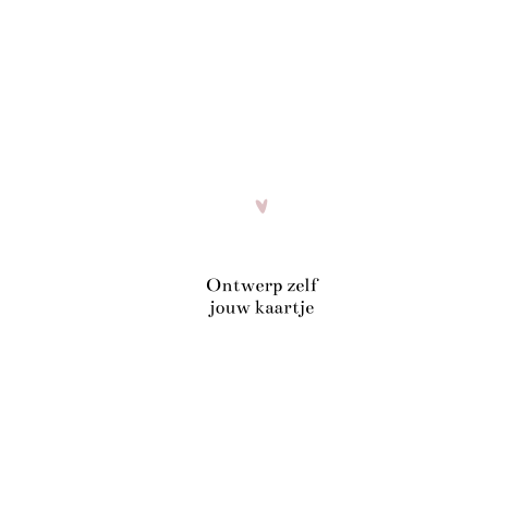 Ontwerp zelf je kaart - golvende rand, blanco kaartje
