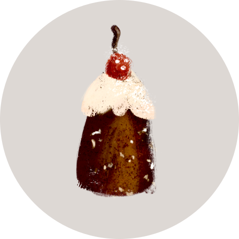 kerst sluitzegel gebakje