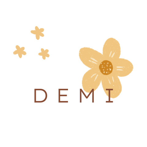 Sluitzegel bloemetje geel bruin met naam