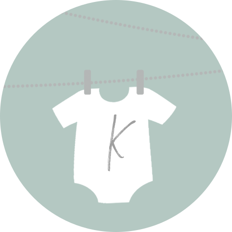 Sluitzegel geboortekaartje romper groen