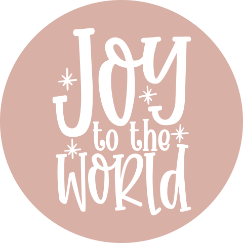 kerst sluitzegel Joy to the world