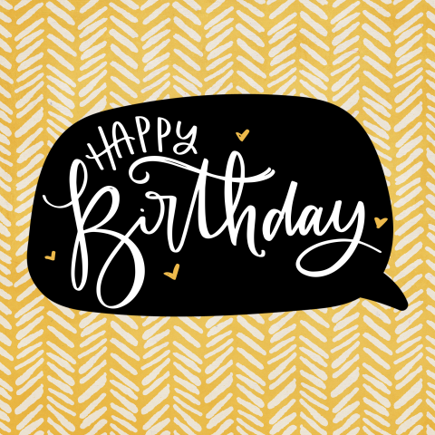 Vrolijke verjaardagskaart Happy Birthday