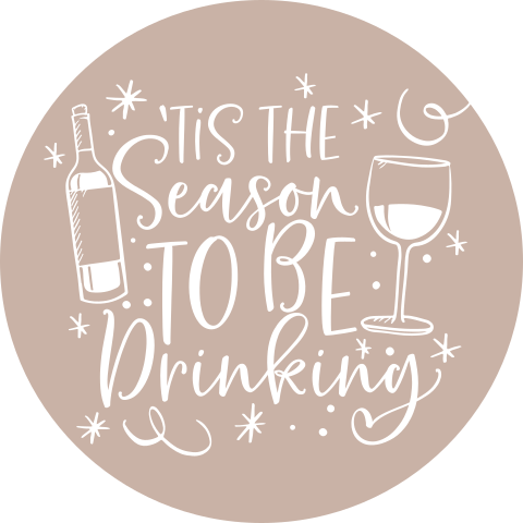 kerst sticker season to be drinking