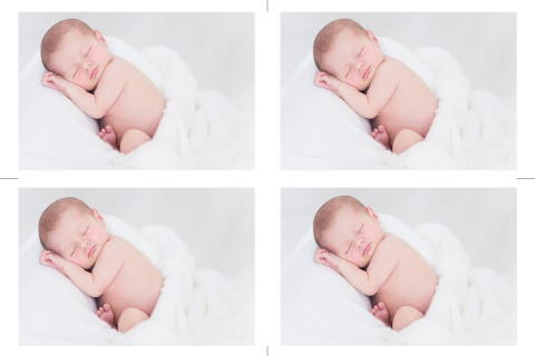 Label geboortekaartje foto baby