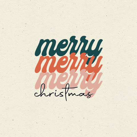 kerstkaart Merry Christmas