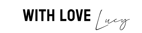 minimalistisch label With love  | 18 stuks