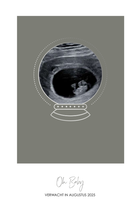 Poster met foto van jouw echo