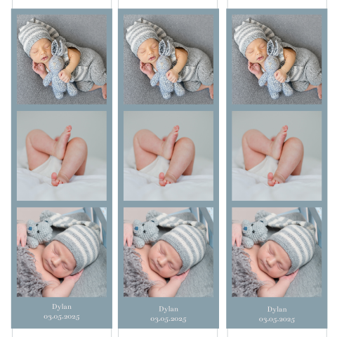 Fotostrip met drie fotootjes
