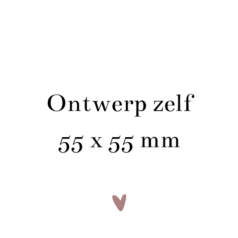 Ontwerp zelf je label vierkant | 9 stuks