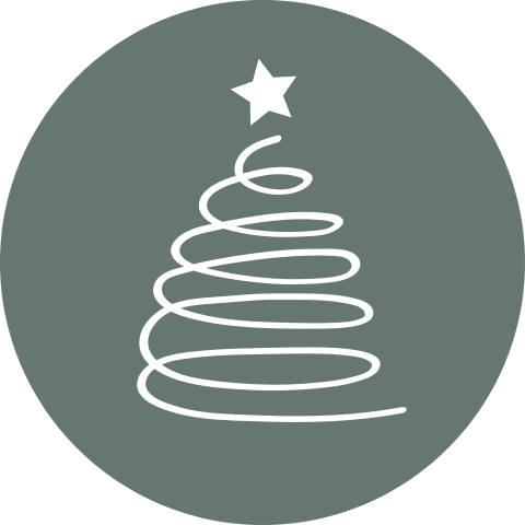 kerst sluitzegel kerstboom met ster