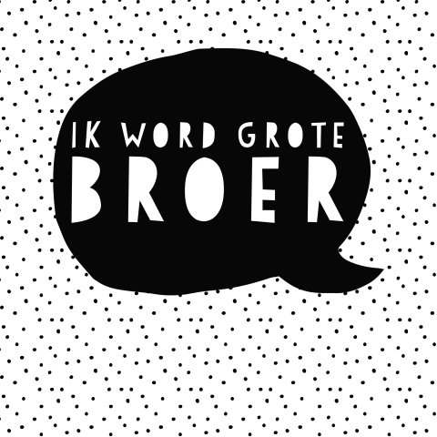 Zwangerschapsaankondiging - Ik word grote broer