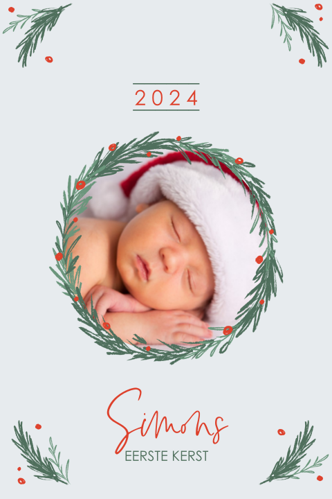 lieve kerstkaart eerste kerst baby