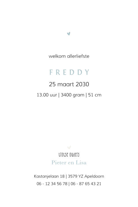 Kaart binnenkant