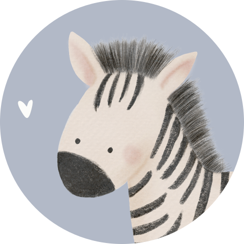 Sluitzegel met zebra