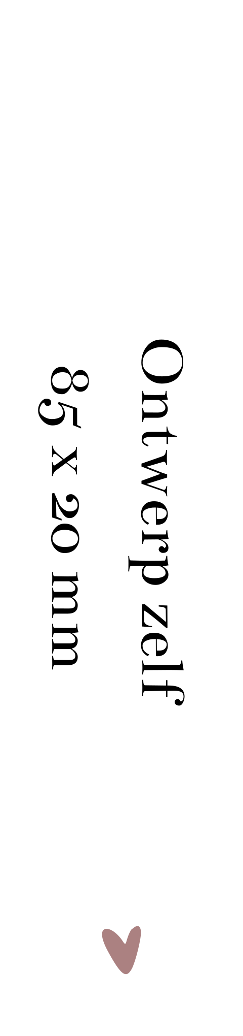 Ontwerp je eigen label langwerpig | 16 stuks