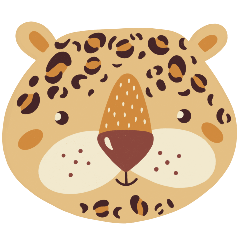 Origineel geboortekaartje panter
