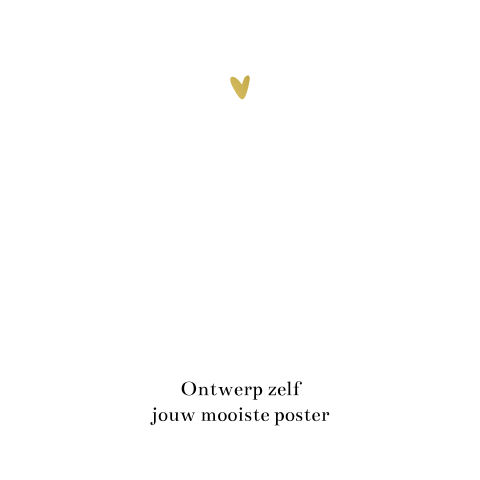 Ontwerp zelf je poster met folie - vierkant formaat