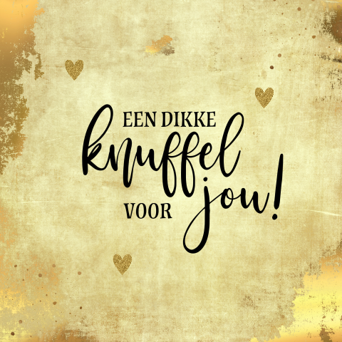 Een dikke knuffel voor jou!