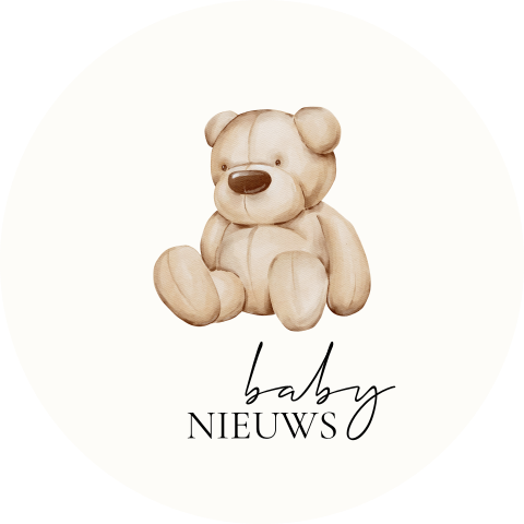 Sluitzegel geboorte beertje babynieuws
