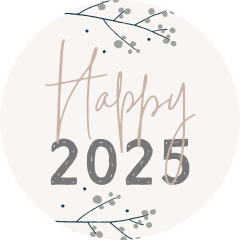 sluitzegel nieuwjaar Happy 2025