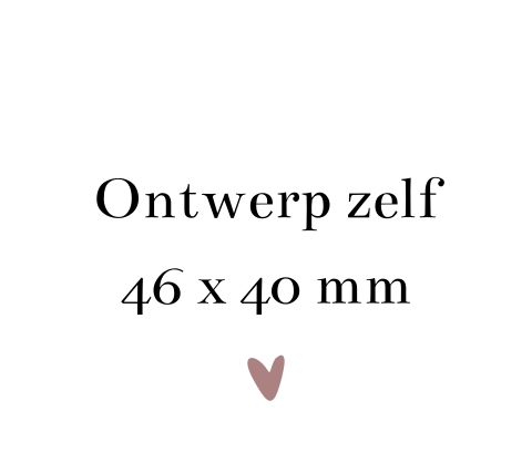 Ontwerp zelf labeltjes vorm hartje | 16 stuks