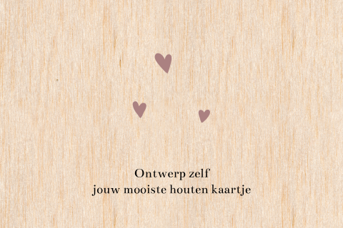 Zelf een houten kaartje met ronde hoeken ontwerpen