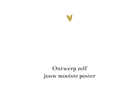 Ontwerp zelf je poster met folie - liggend formaat