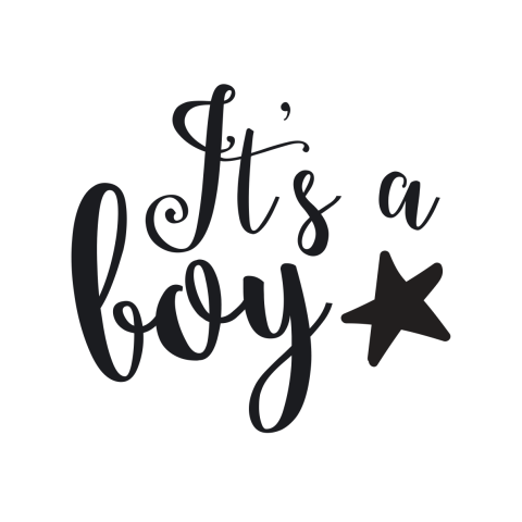 Sluitzegel geboorte jongen - It's a boy