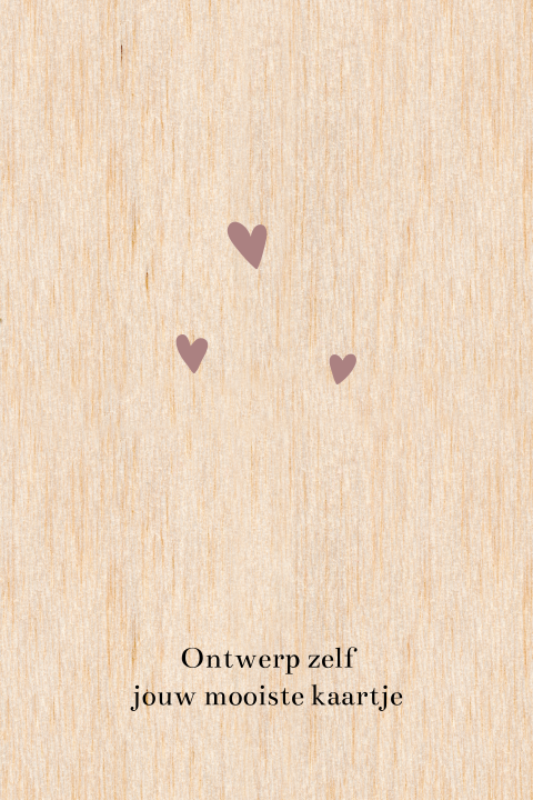 Zelf een houten kaartje met ronde hoeken ontwerpen