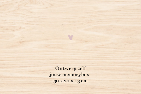 Houten memorybox zelf ontwerpen | 30 × 20 cm