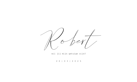 Wijnetiket liggend getuige