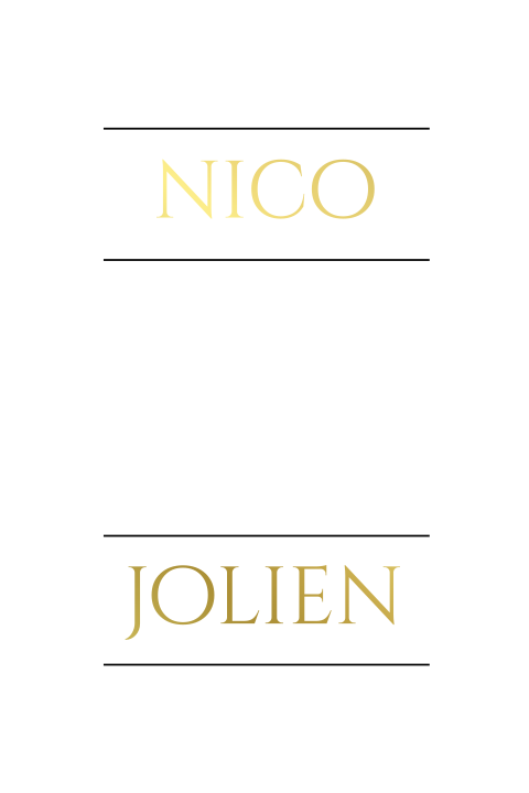 Minimalistische naamkaartjes