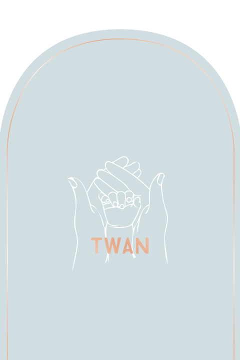 Geboortekaartje jongen folie en abstracte vorm