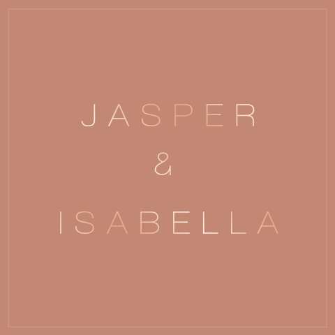 Minimalistisch kaartje met folie