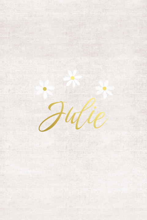 Lief meisjes geboortekaartje met linnenlook en madeliefjes