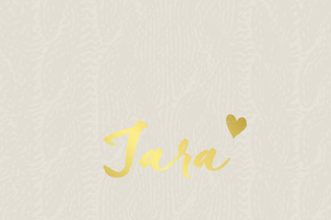 Lief winters geboortekaartje voor een meisje