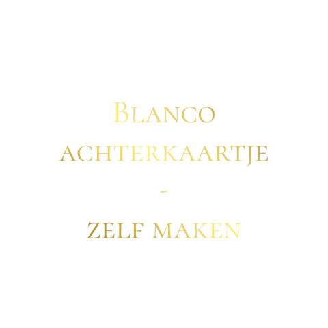 Achterkaart zelf maken transparant collectie