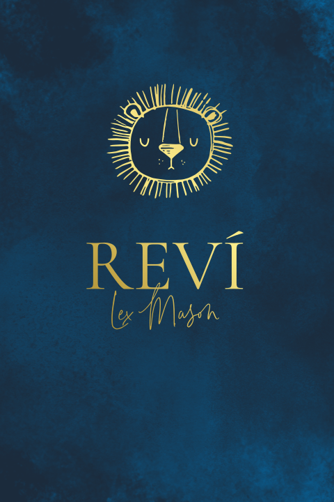 Poster jongens babykamer leeuw