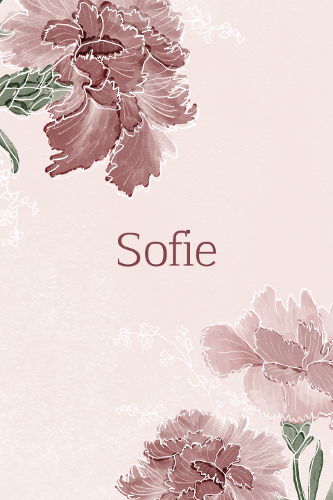 Geboortekaartje geboortebloem januari - Anjer