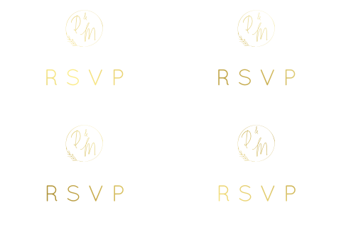 RSVP kaartjes voor bij trouwkaart