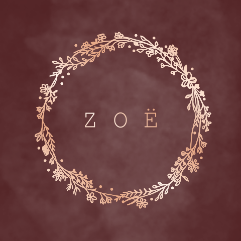 Lief geboortekaartje rosegouden foliedruk