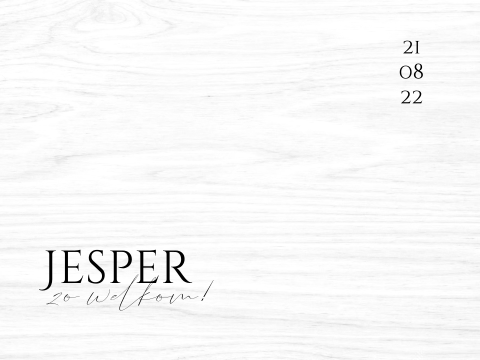 Memorybox wit minimalistisch met datum