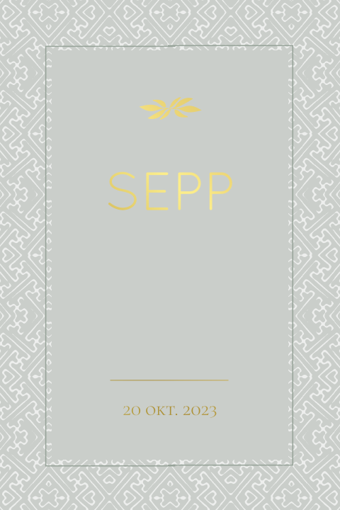 Lief jongens geboortekaartje lichtgroen