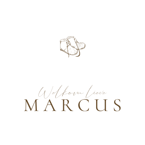Ronde sticker Welkom lieve Marcus