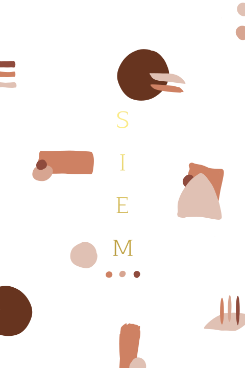 Geboorteposter babykamer met abstracte vormen